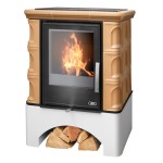 Kachlová kamna ABX Iberia s výměníkem naturbraun